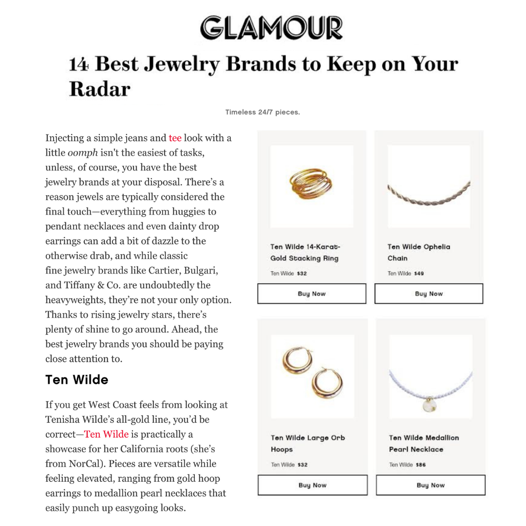 Glamour: 14 Best Jewelry Brands to Keep on Your Radar