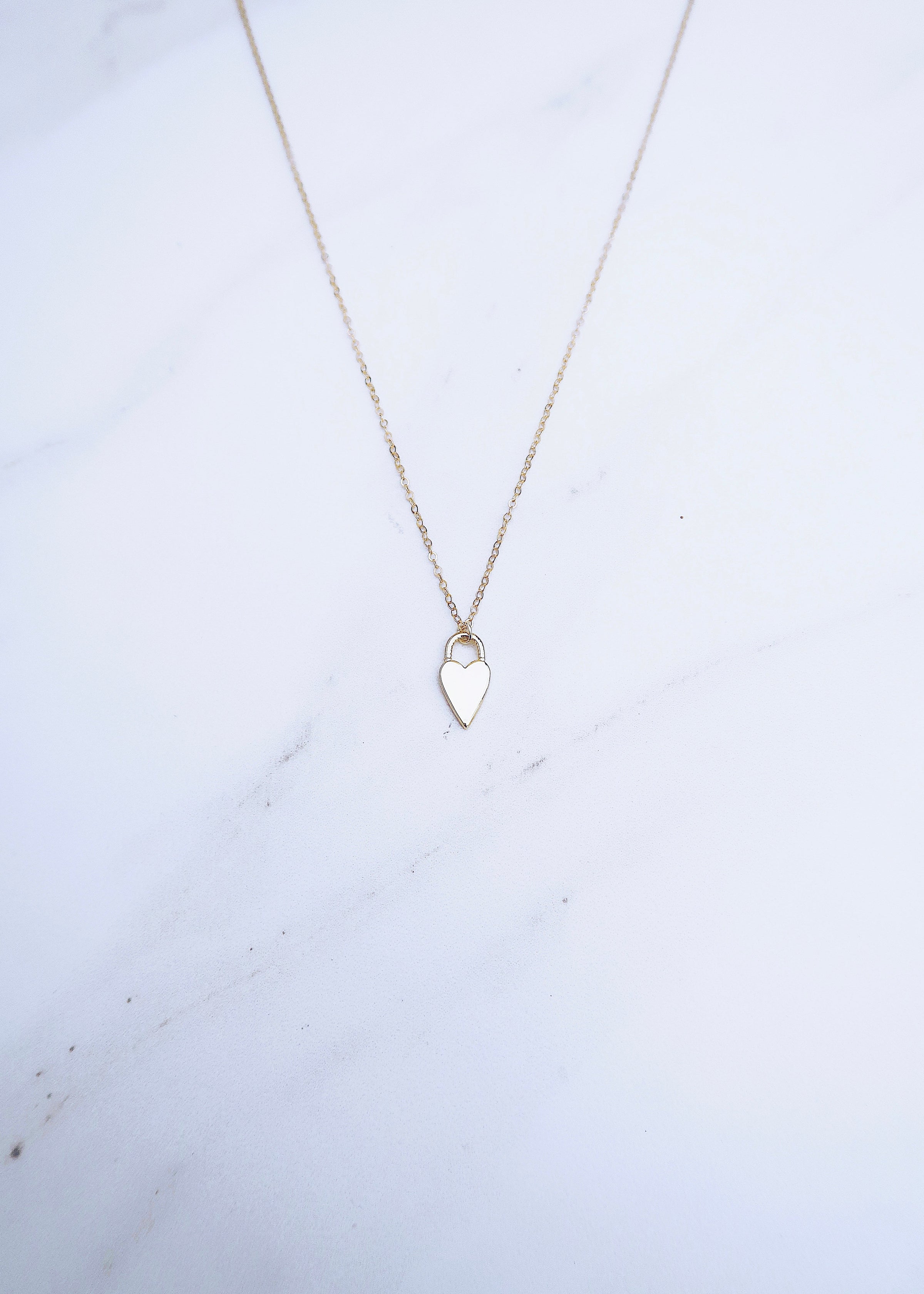 Ridged Heart Necklace