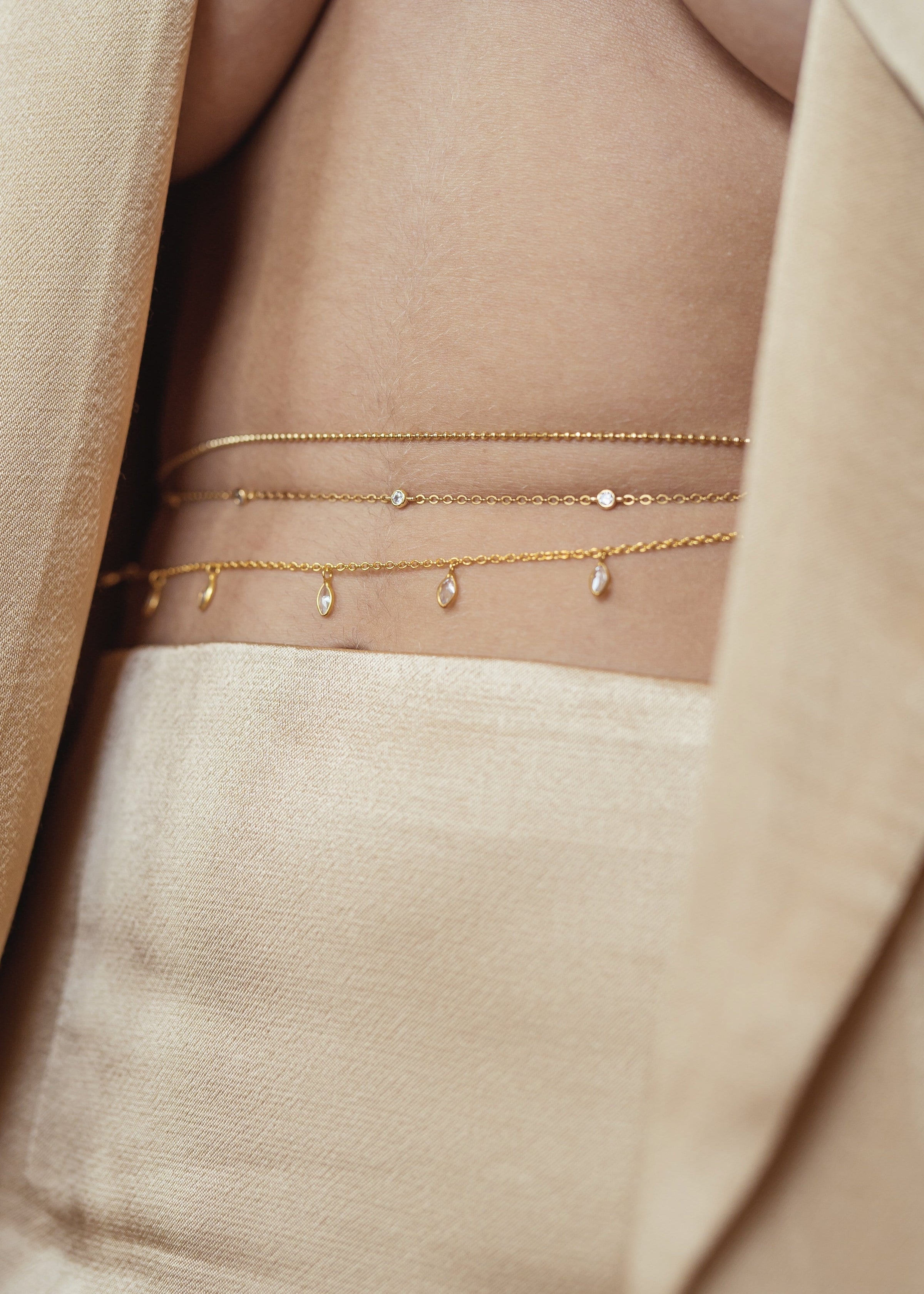 Marquise Fringe Waist Chain