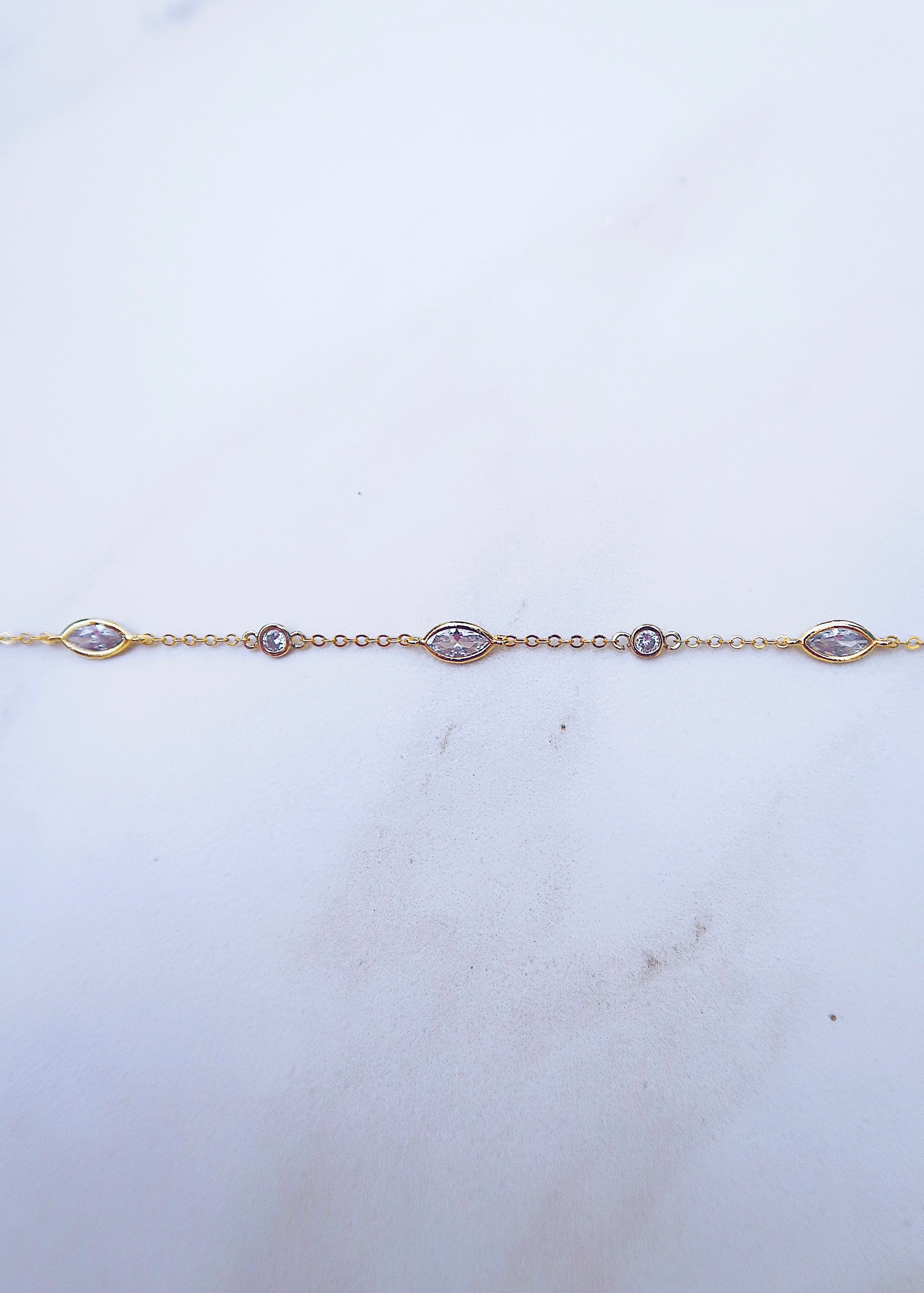 Marquise Bezel Anklet