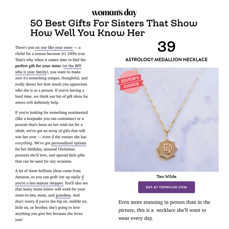 Woman's Day: 50 Best Gifts For Sisters That Show How Well You Know Her