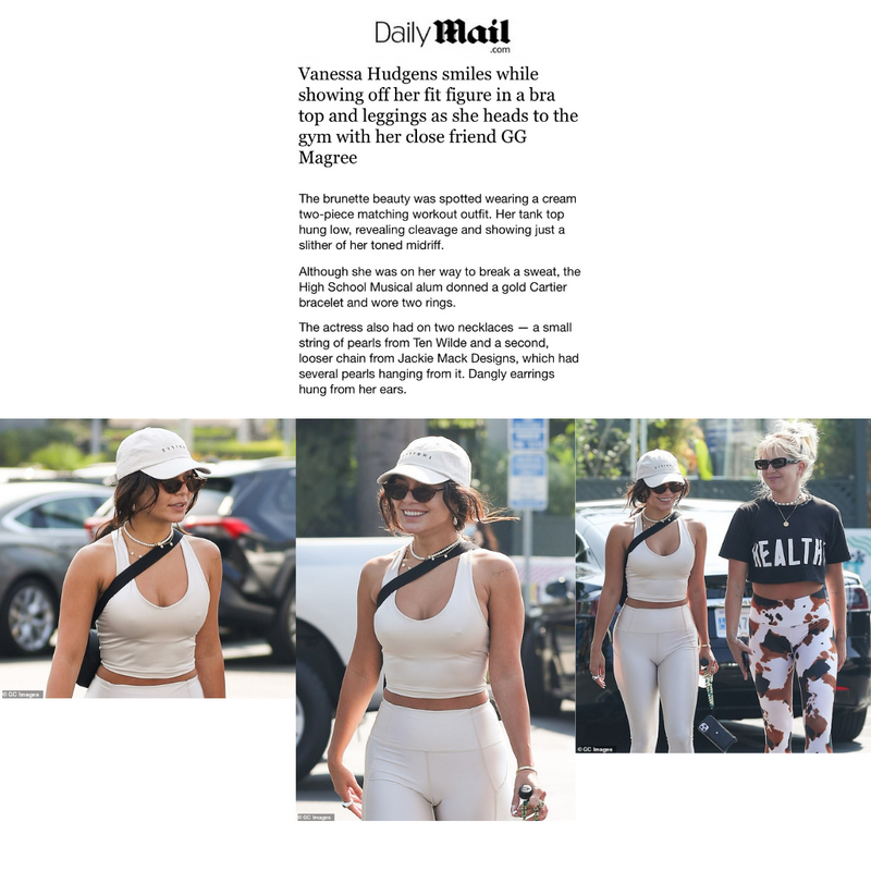 Daily Mail: Vanessa Hudgens smiles while showing off her fit figure