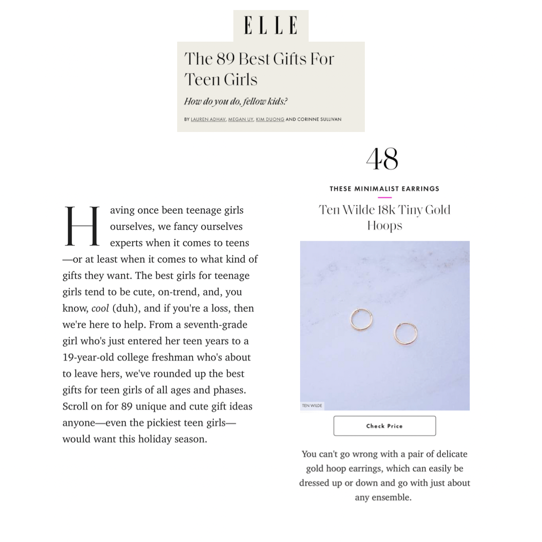 Elle: The 89 Best Gifts For Teen Girls