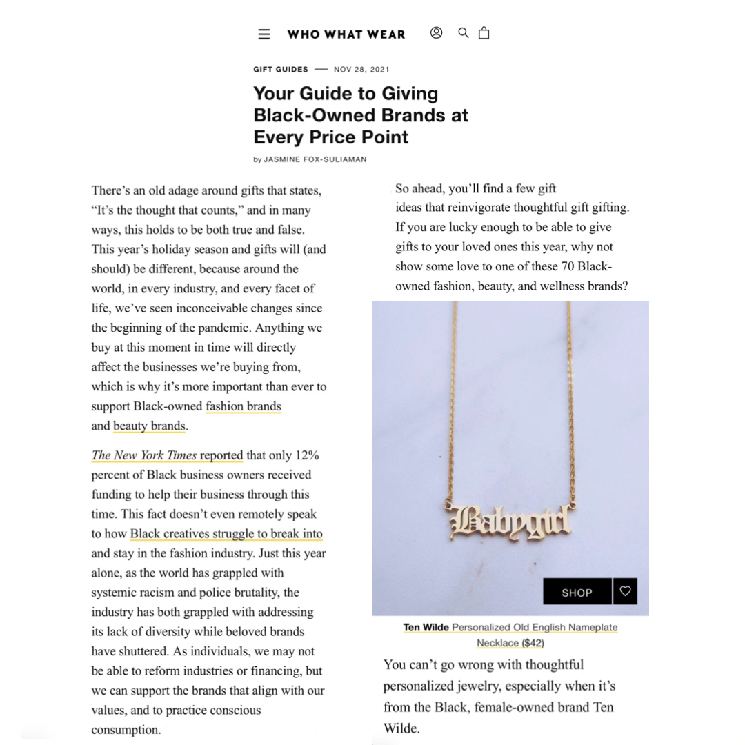 Who What Wear: Your Guide to Giving Black-Owned Brands at Every Price Point