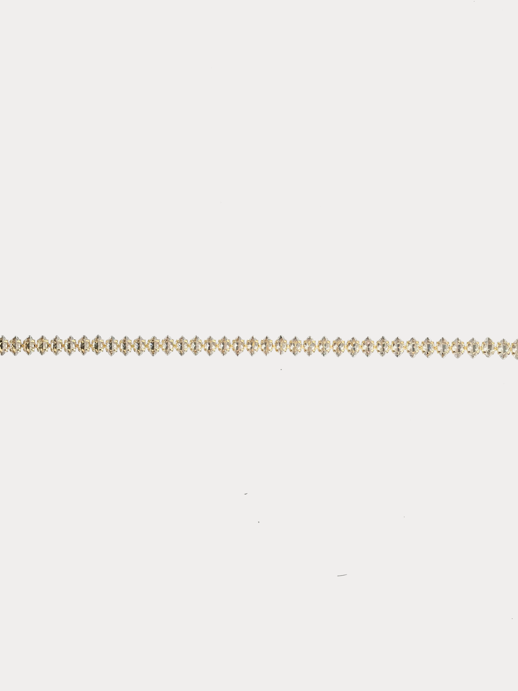 Gold Marquise Tennis Bracelet