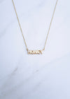 Bubble Nameplate Necklace