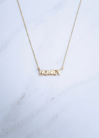 Bubble Nameplate Necklace