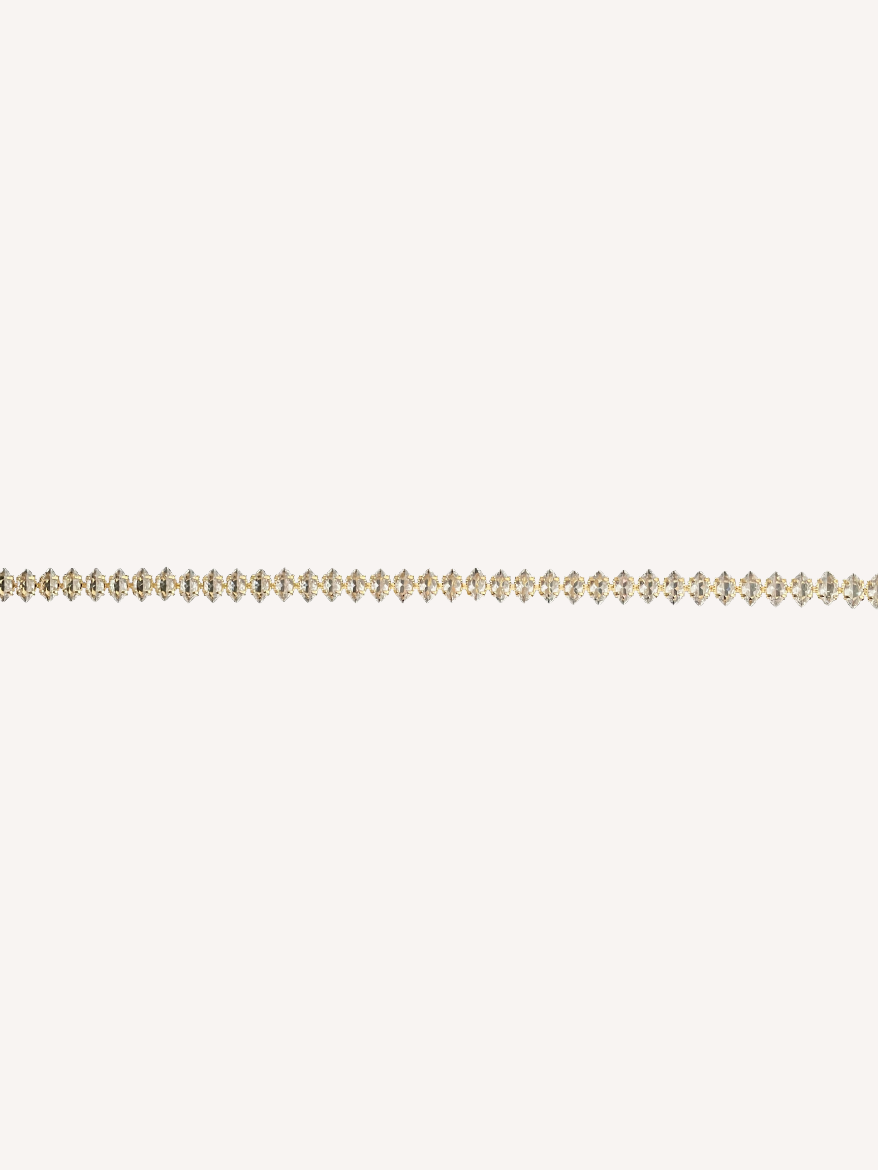 Gold Marquise Tennis Bracelet