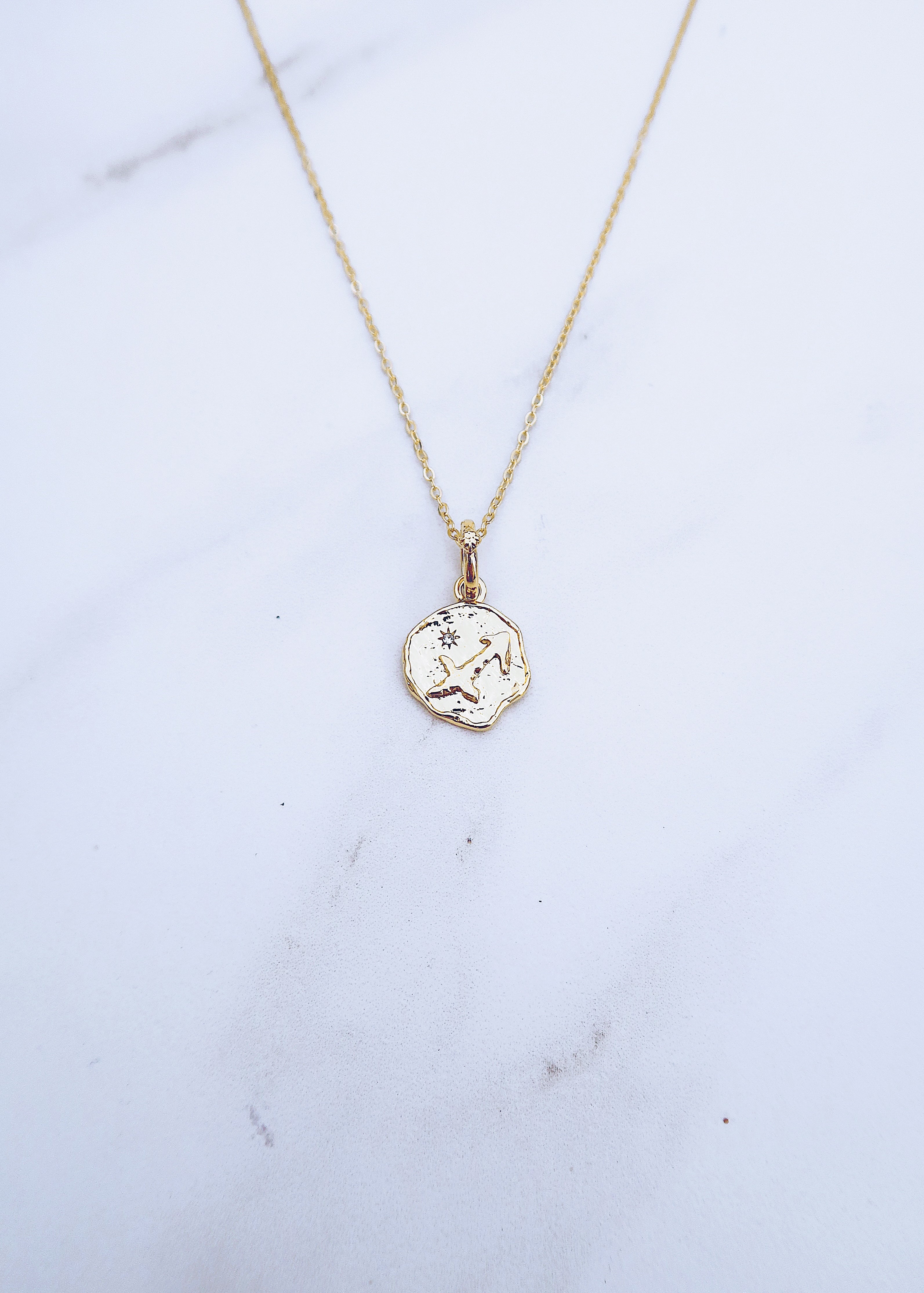 Sagittarius Coin Necklace Ten Wilde