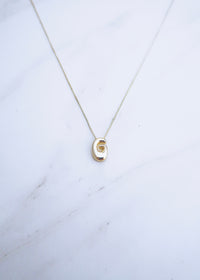 Retro Initial Necklace