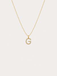Crystal Initial Necklace