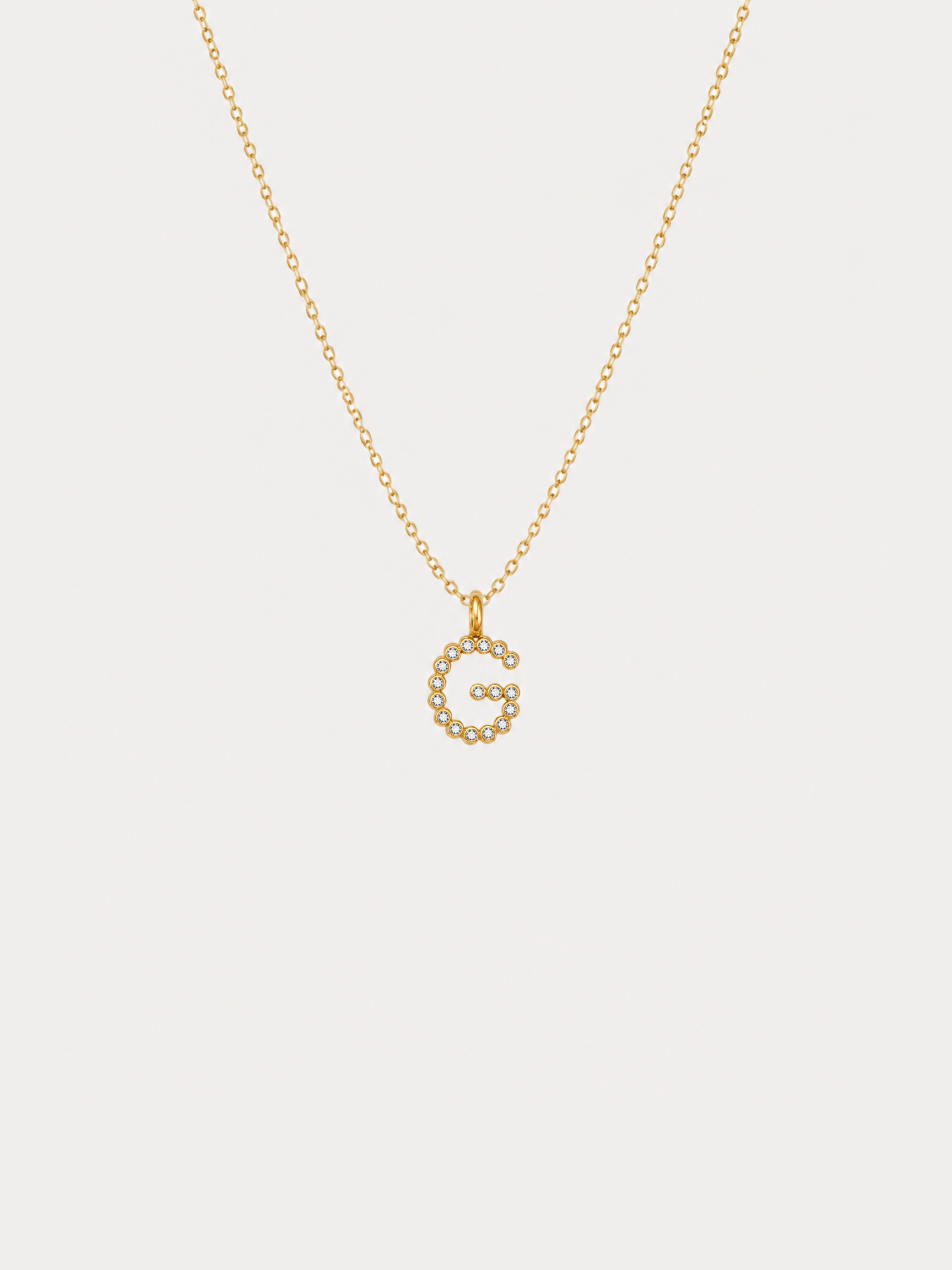 Crystal Initial Necklace
