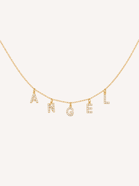 Custom Crystal Name Necklace