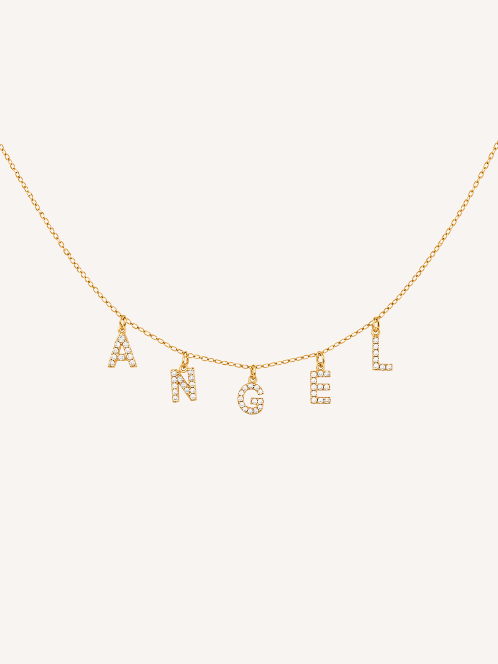 Custom Crystal Name Necklace