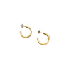 Baguette Crystal Hoops