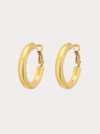 18k Celine Hoops