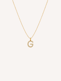 Crystal Initial Necklace