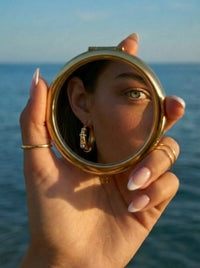 Lumi Stone Hoops