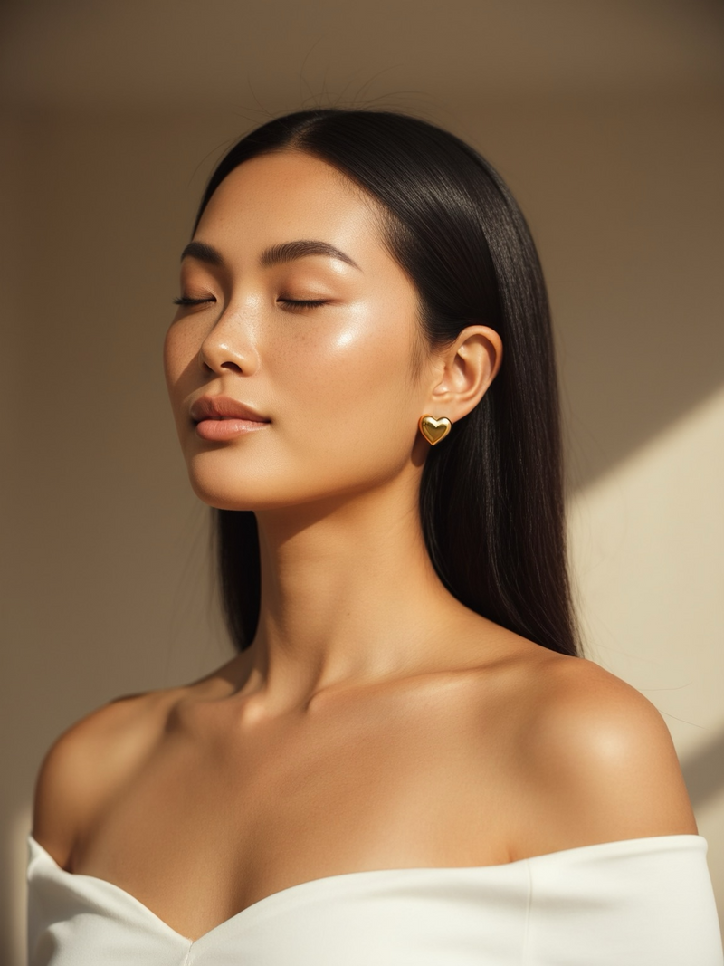 Heart Stud Earrings