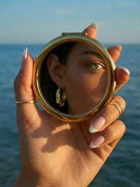 Lumi Stone Hoops