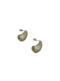 Pave Teardrop Studs
