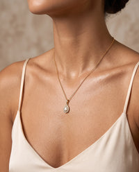 Izabel Pave Pear Necklace