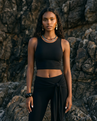 Black Tennis Chain Necklace