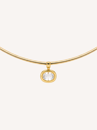 Bezel Birthstone Necklace