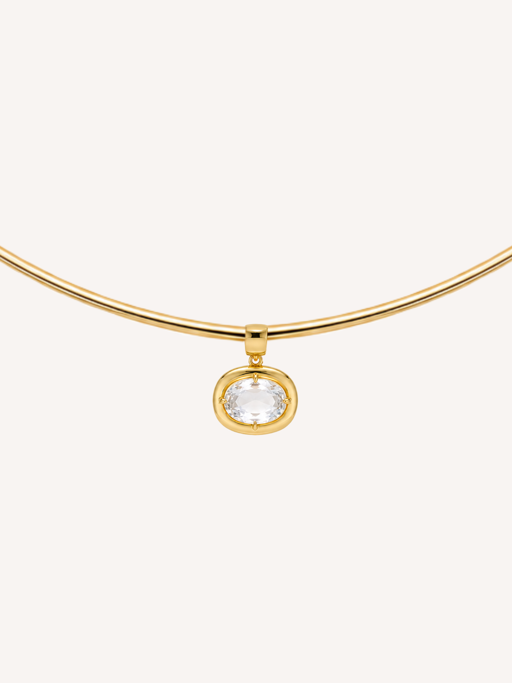 Bezel Birthstone Necklace