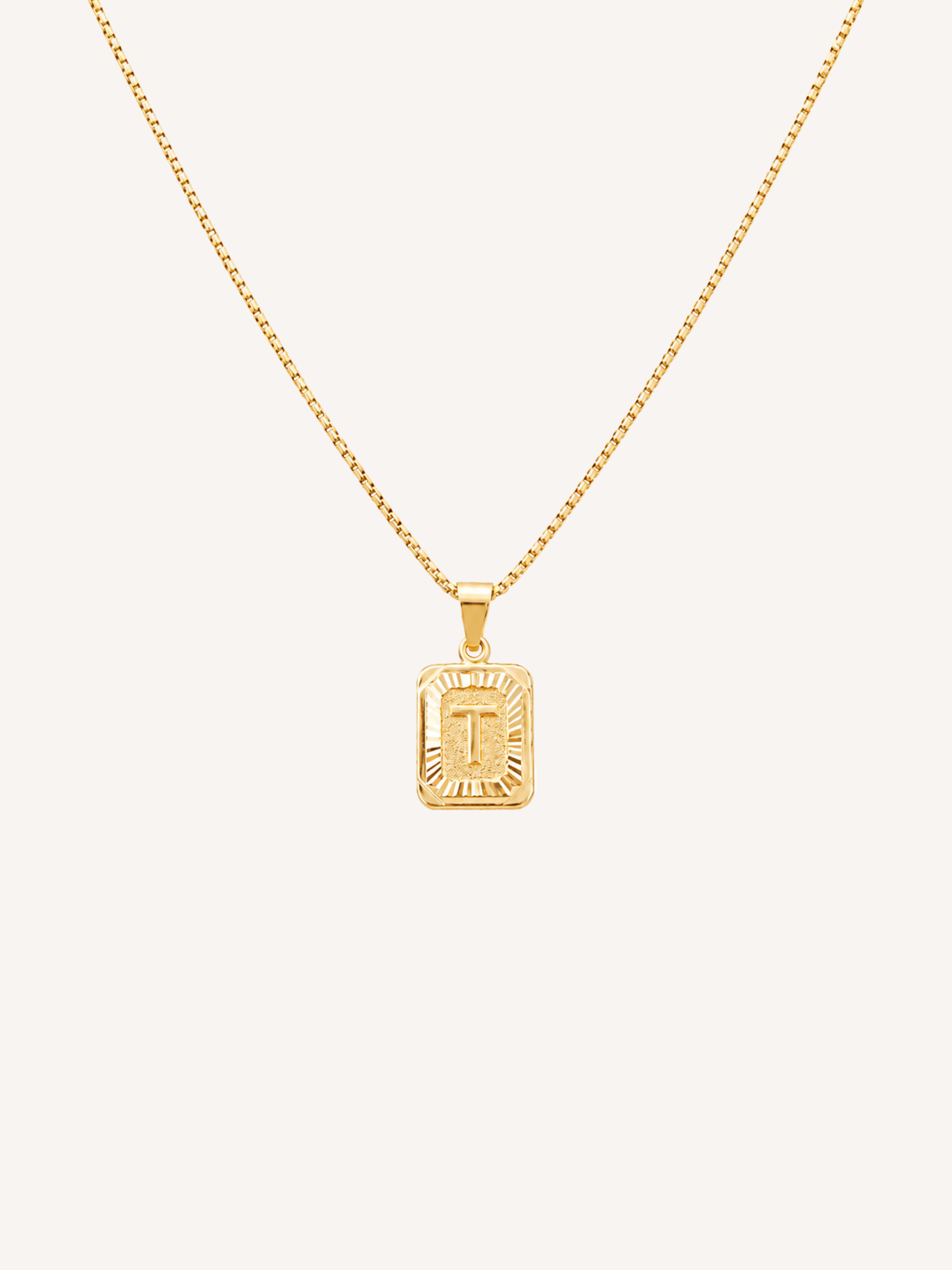 Initial Tag Necklace