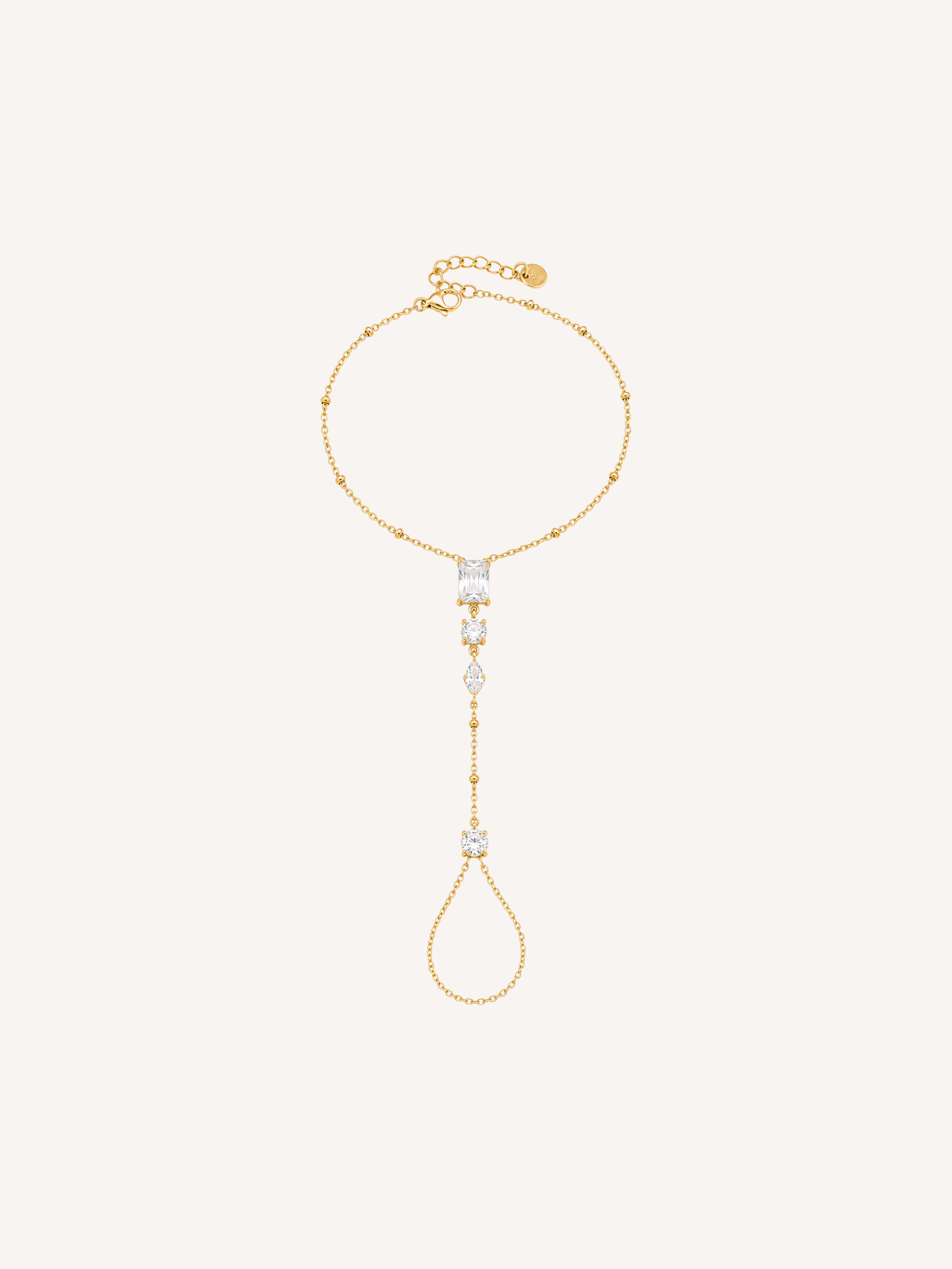 Multi-Shape CZ Hand Chain
