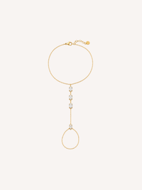 Oval CZ Hand Chain