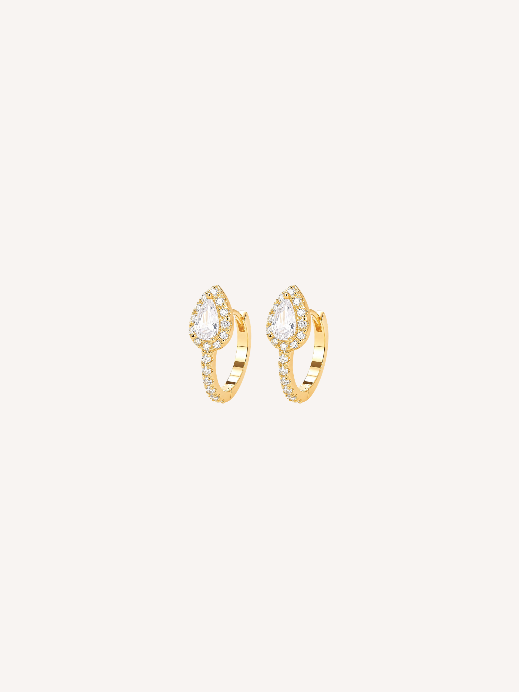 Pave Pear Huggies