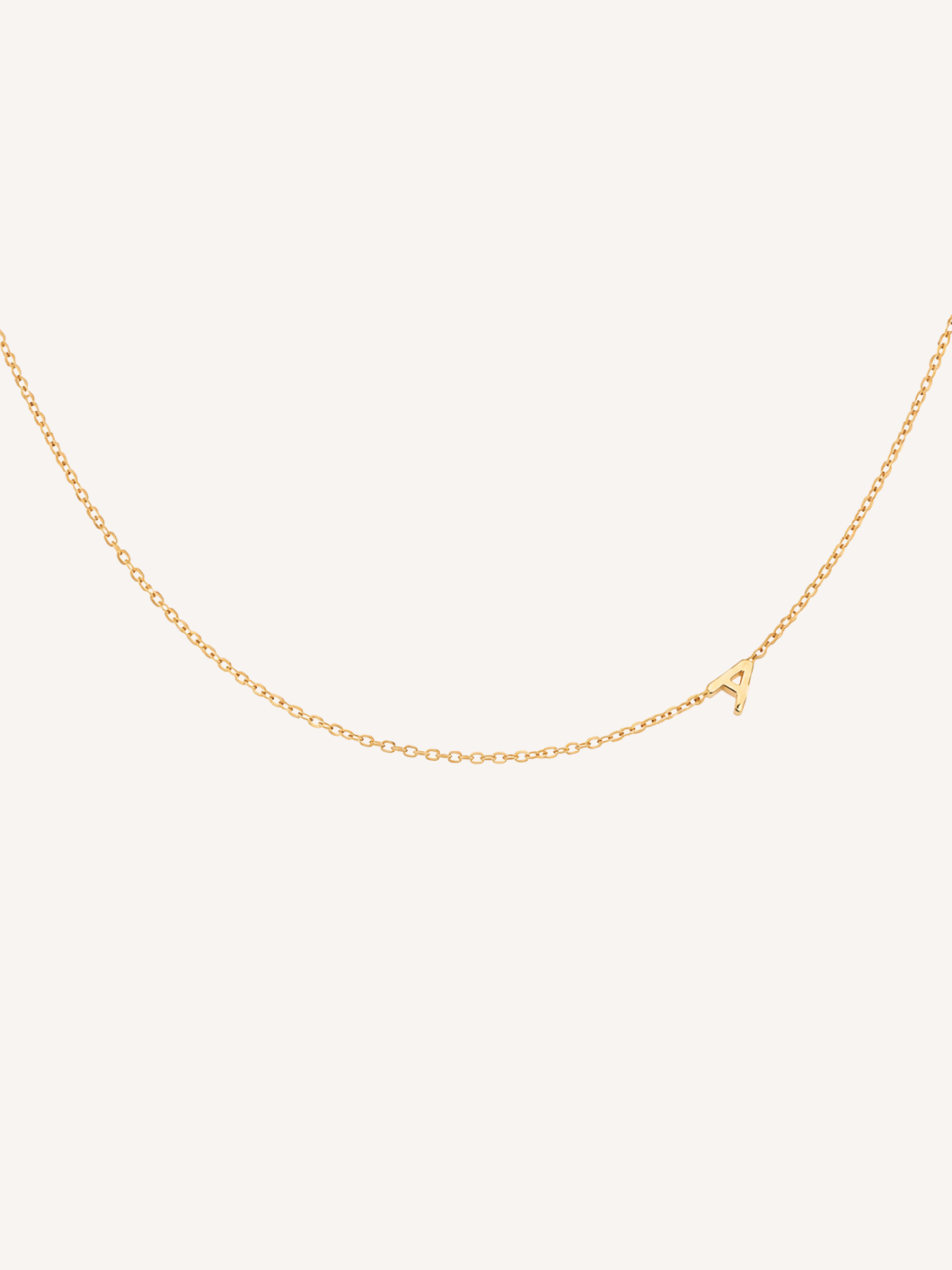 Sideways Initial Necklace