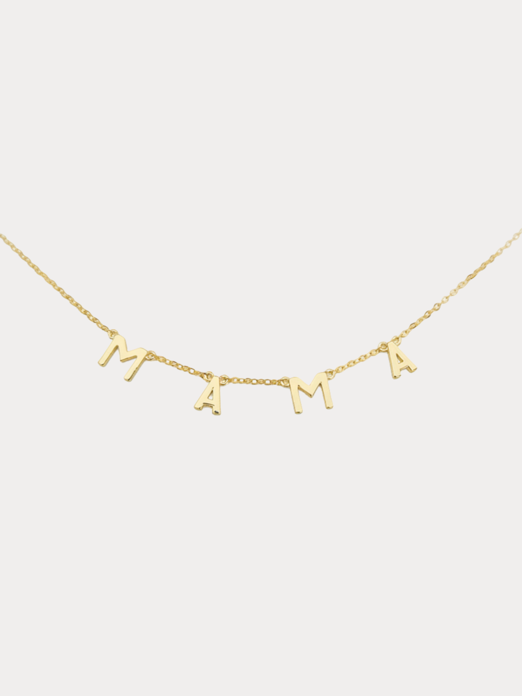 Gold Spaced Letter Necklace