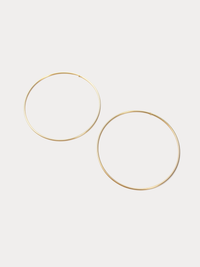 18k Gold Endless Hoops