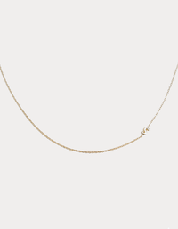 Bubble Sideways Initial Necklace