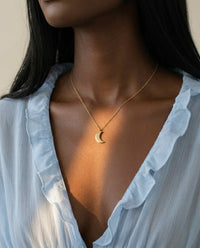 Cancer Crescent Moon Necklace