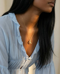 Cancer Crescent Moon Necklace