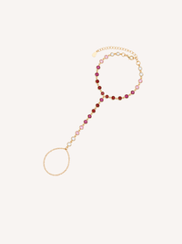 Ruby Ombre Hand Chain
