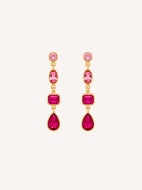 Fuchsia Ombre Dangle Earrings