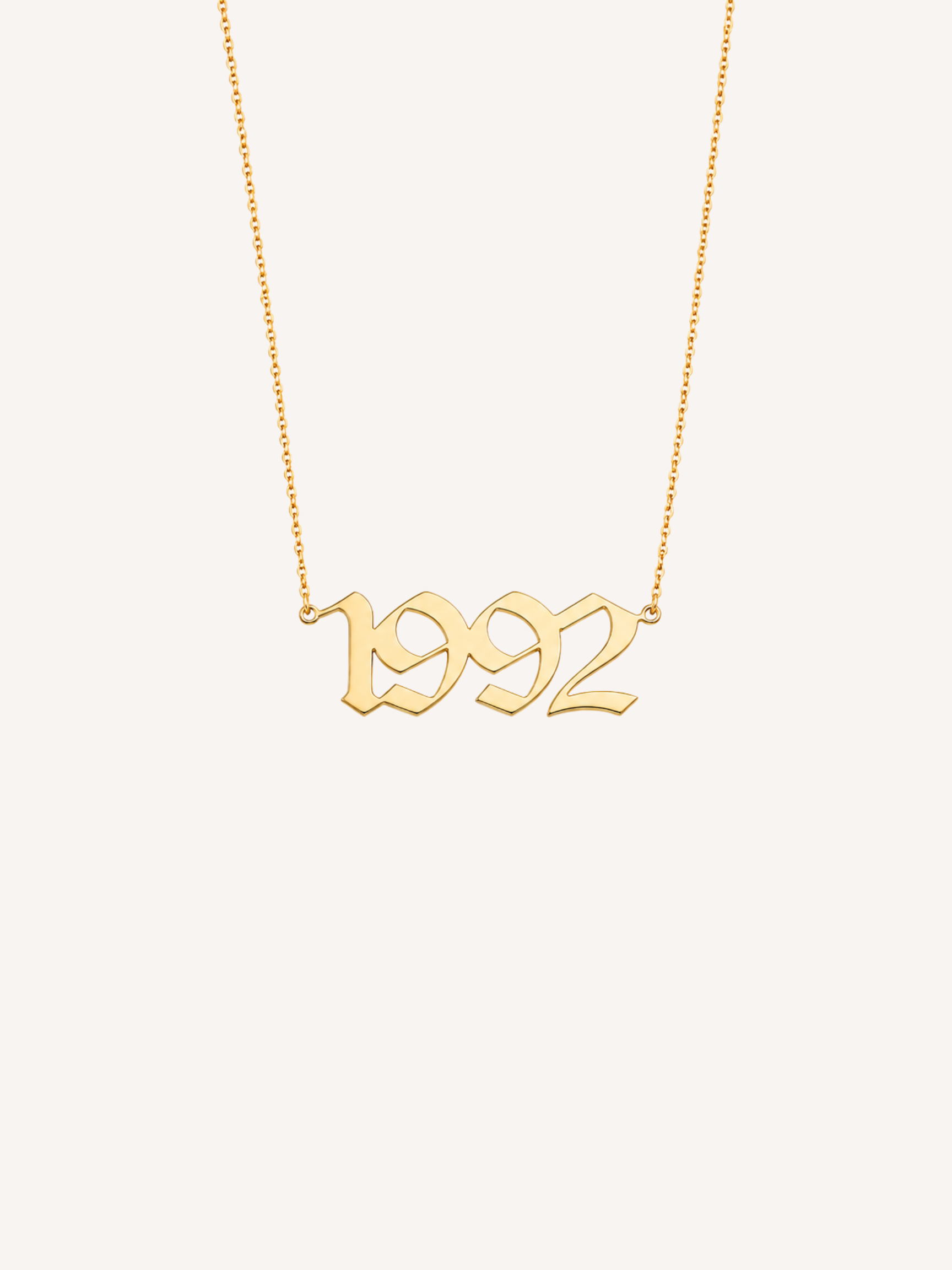 Old English Birthdate Necklace