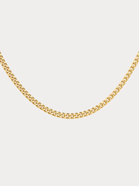 14k gold curb chain necklace minimalist polished chain jewelry