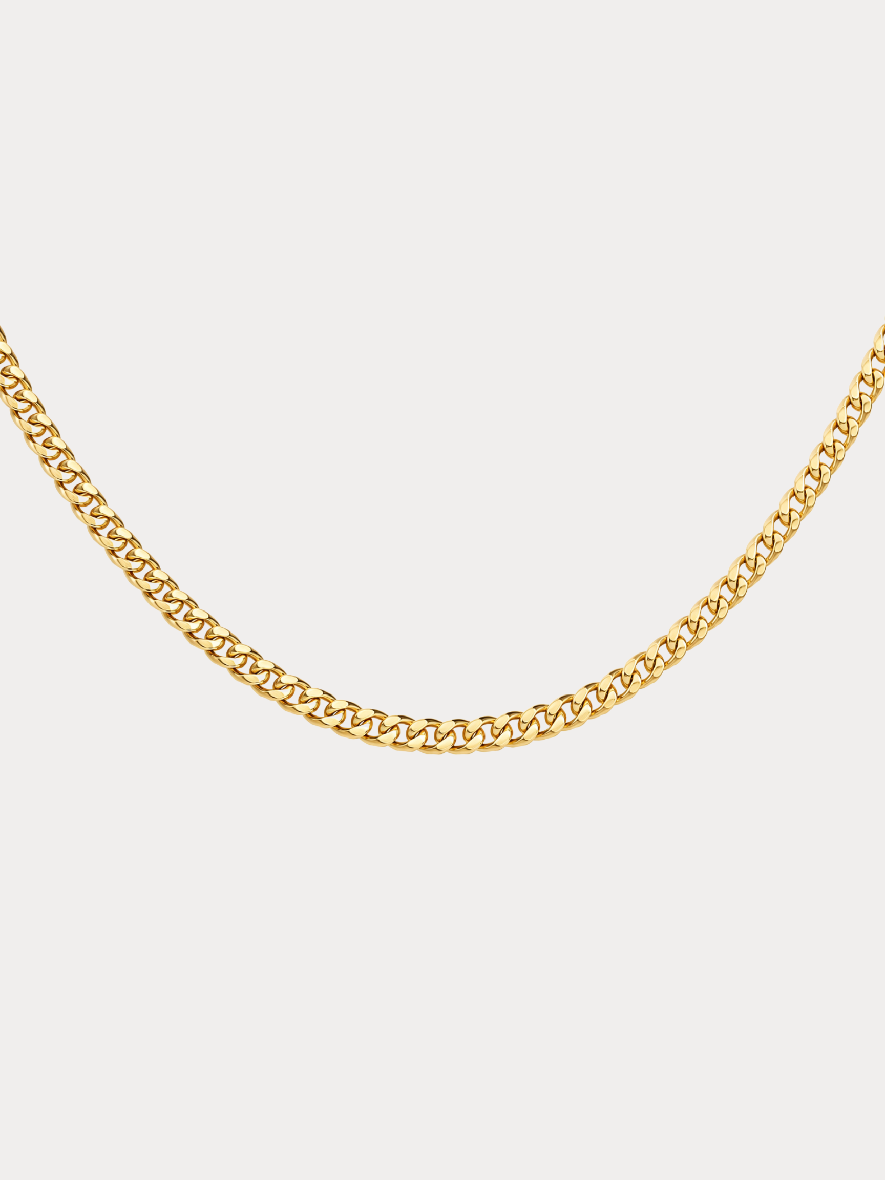 14k gold curb chain necklace minimalist polished chain jewelry
