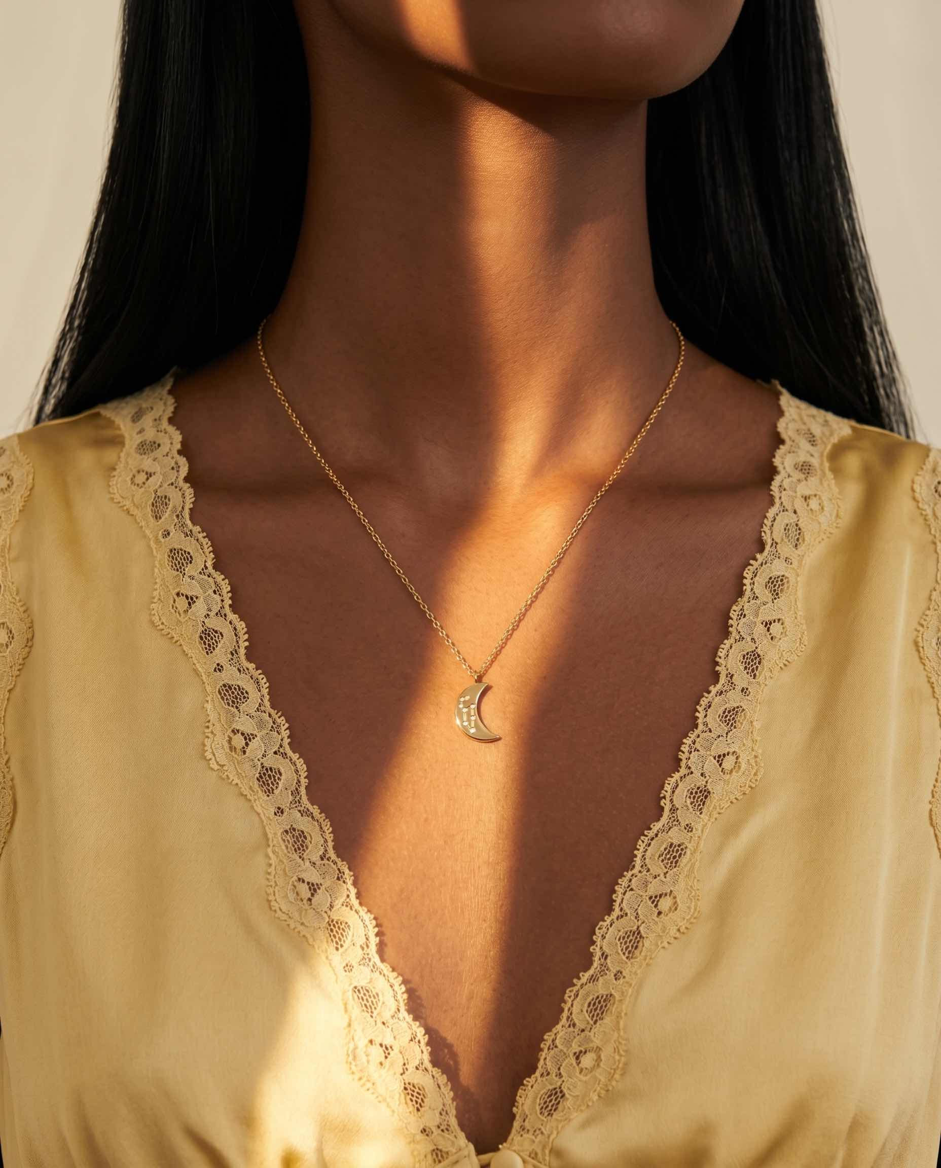 Leo Crescent Moon Necklace