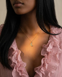 Libra Crescent Moon Necklace