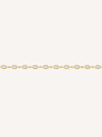 Oval Bezel Waist Chain