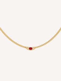 Pave Red Necklace