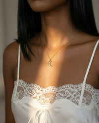 Pisces Crescent Moon Necklace