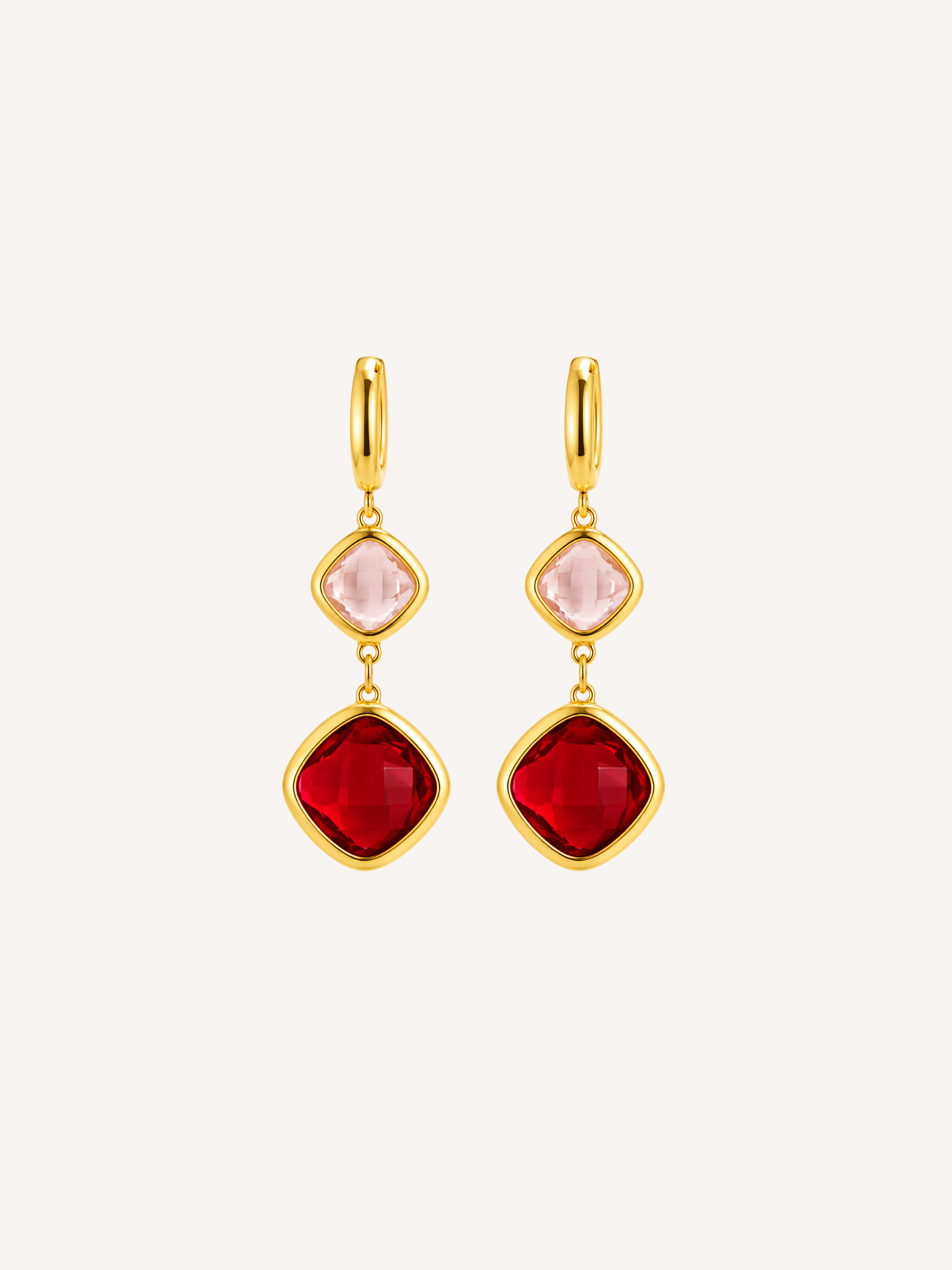 Red Dangle Earrings